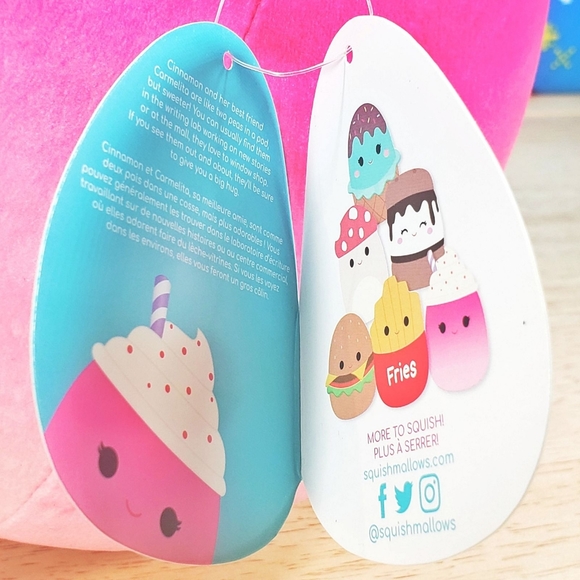 Squishmallow Cinnamon the Milkshake 8" UltraSoft Stuffed Food Plush Toy NWT - Picture 10 of 11